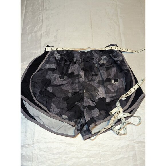 NIKE Dri-Fit Tempo Black And Gray Camo Size Medium Lined Drawstring Athletic - Picture 12 of 15